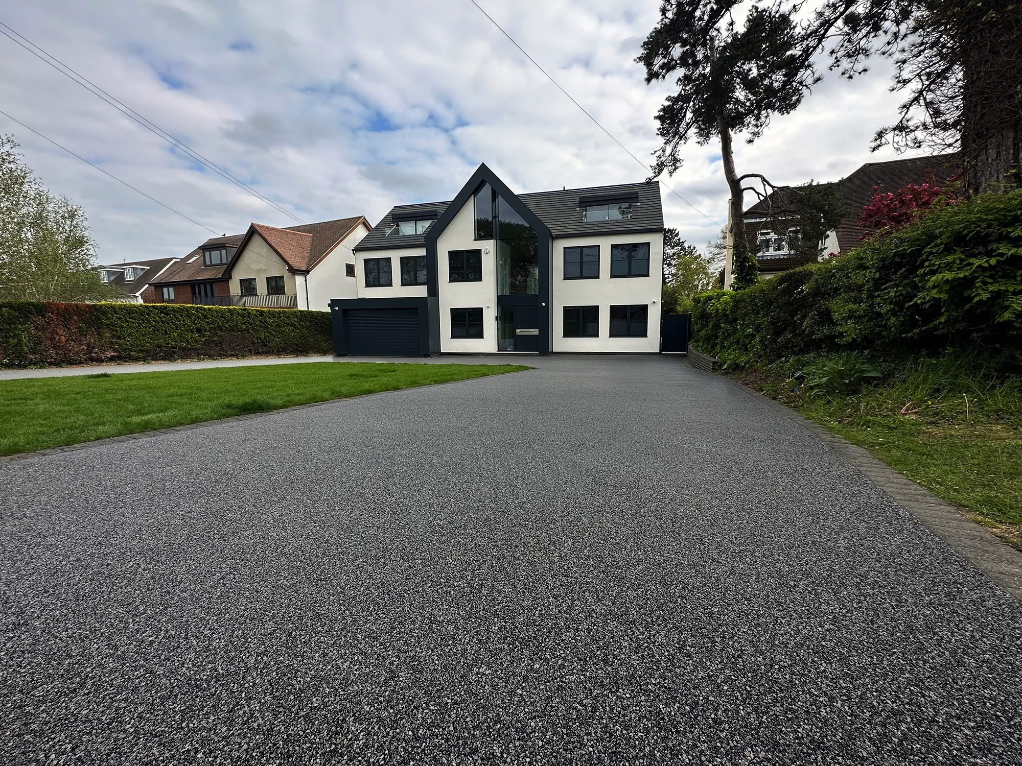 Completed resin driveway installation by ResinPro Cheshire